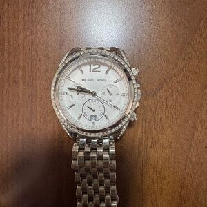 Michael Kors Silver Chronograph Watch